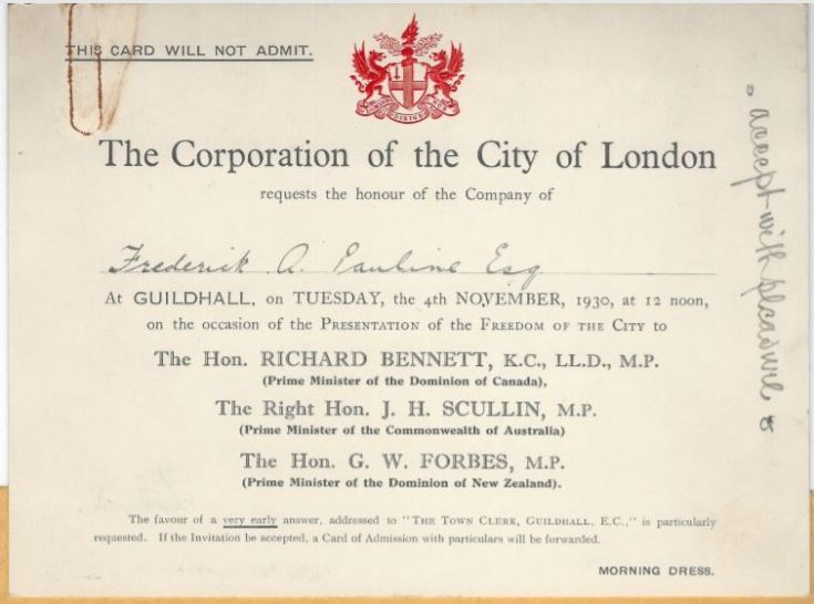 Dinner with Richard Bennett 1930 1