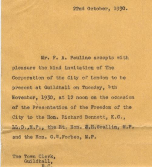 Dinner with Richard Bennett 1930 2