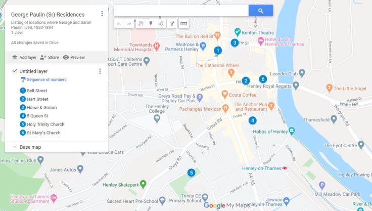 George Paulin Sr residences