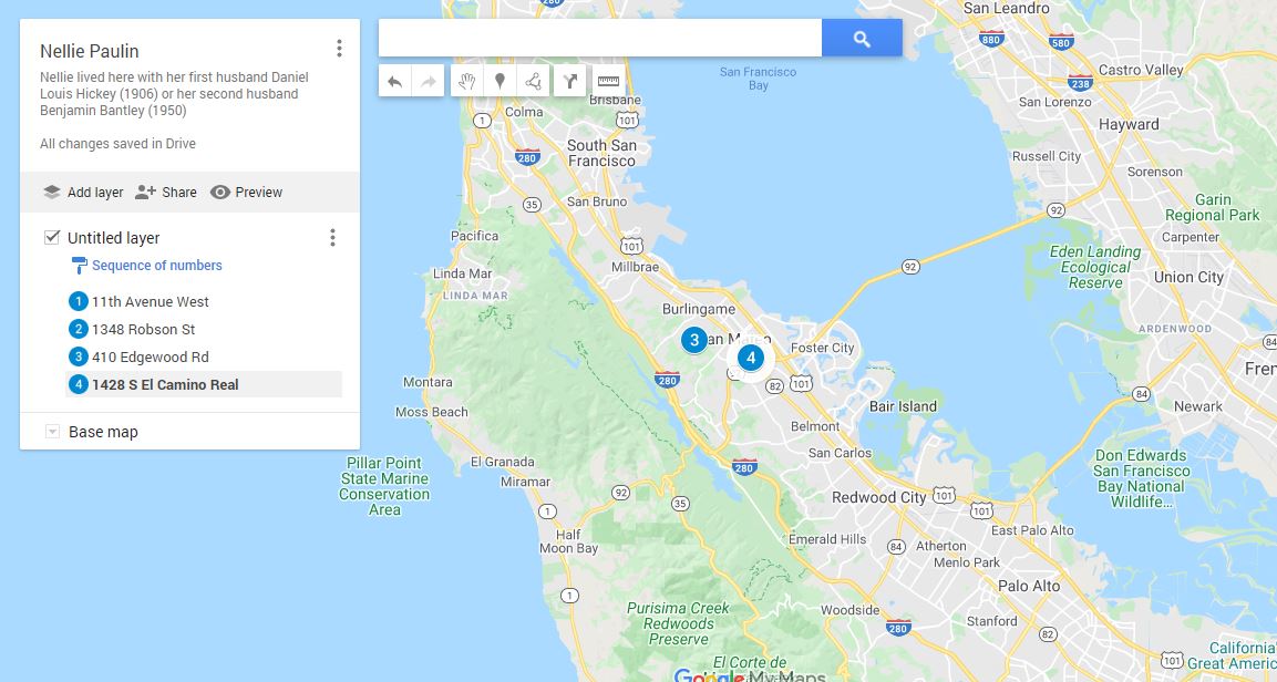 Nellie Paulin mapping
