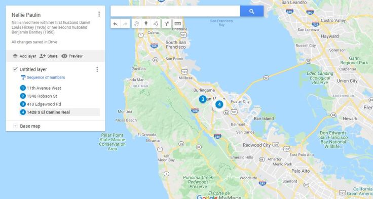 Nellie Paulin mapping